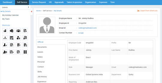 Employee self-service